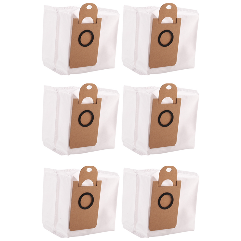 6 buah Kit tas debu untuk Robot rumah tangga mengganti penyedot debu pengganti penyapu kantong debu tas pembersih