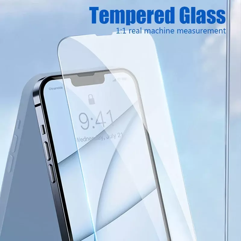 5PCS Tempered Glass for iPhone 15 14 13 12 11 Pro Max Mini Screen Protector for iPhone 15 14 Plus 7 8 X XR XS Max SE 2020 2022