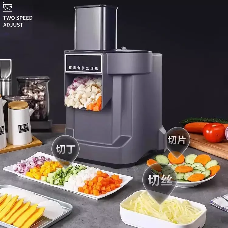 Cortador de verduras eléctrico multifuncional totalmente automático, triturador de verduras, rebanador de zanahorias y patatas, procesador de alimentos