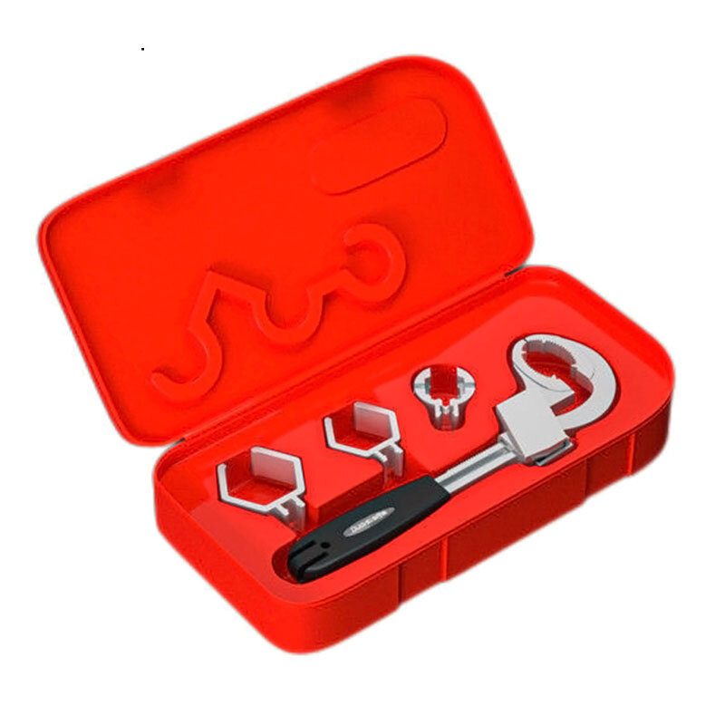 Jeu de clés à main réglables 80mm, grande clé d'ouverture universelle multifonctionnelle à extrémité ouverte, outils de réparation de salle de bains