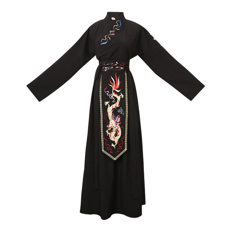 فستان هنفو التقليدي للرجال هان سلالة زي زوجين النمط الصيني المبارز مرحلة تأثيري رجل اليابانية الساموراي الشعبية تانغ دعوى