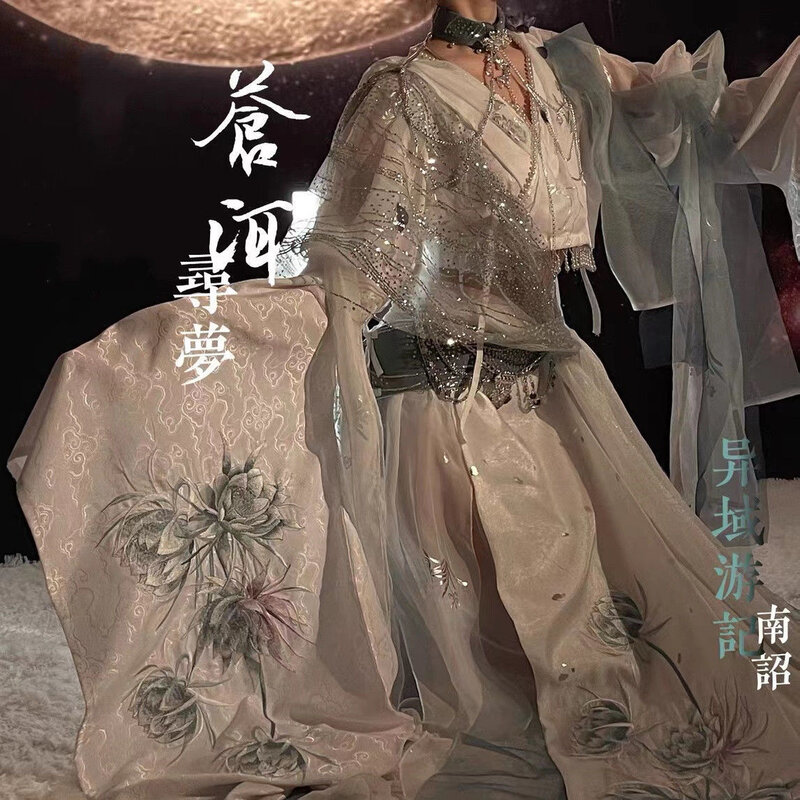 Экзотическая Jouney платье в стиле династии Хань Nanzhao Kingdom ханьфу, косплей Cang'er мечта Охота костюм женский экзотический Hanfu полный комплект