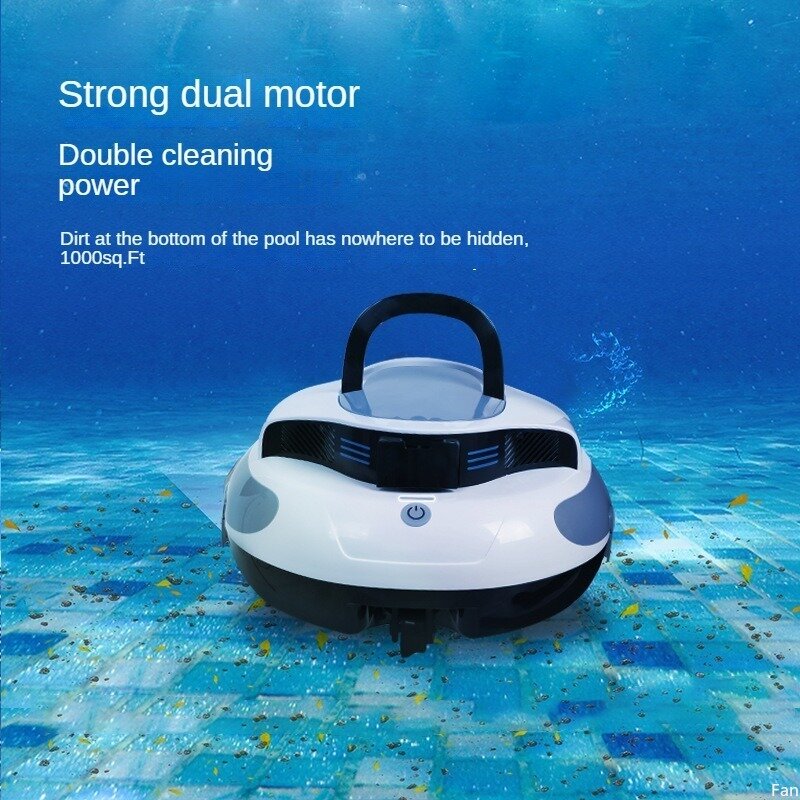Pembersih kolam 3D Jelajahi daya isap 42L/menit, cocok untuk 1000 meter persegi dapat diisi ulang Robot pembersih pintar gratis pengiriman