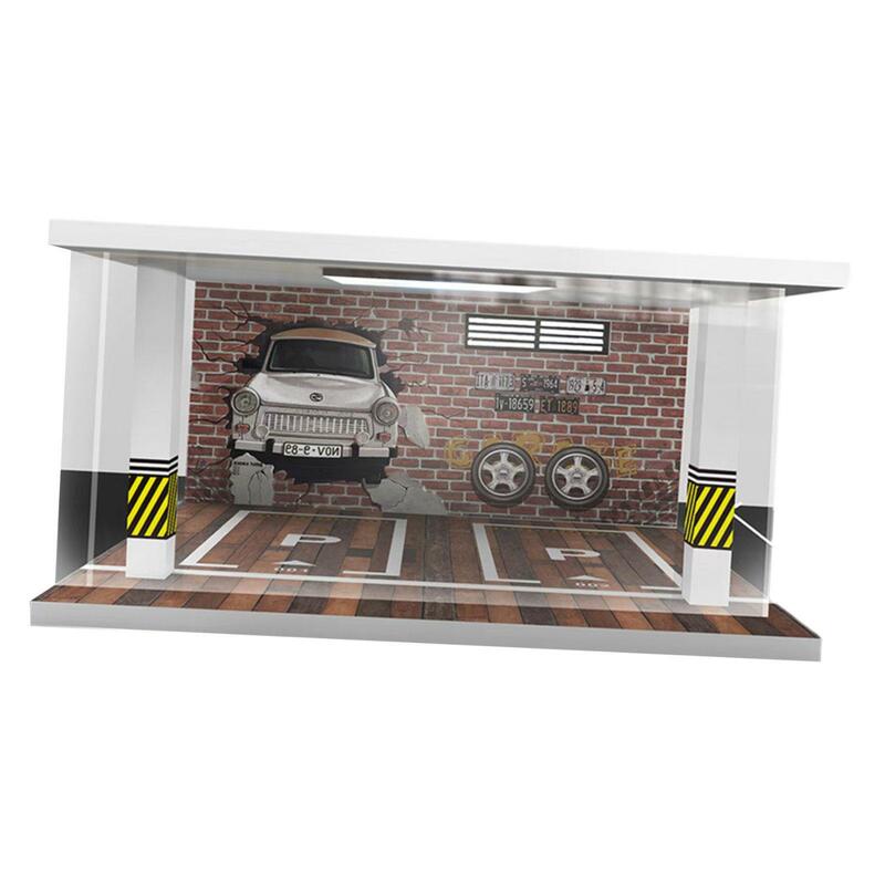 Diecast Auto Garage Vitrine Bescherming Display Stand Model Auto Display Voor Legering Auto Verzamelaars Speelgoedauto Geschenken Sportwagen