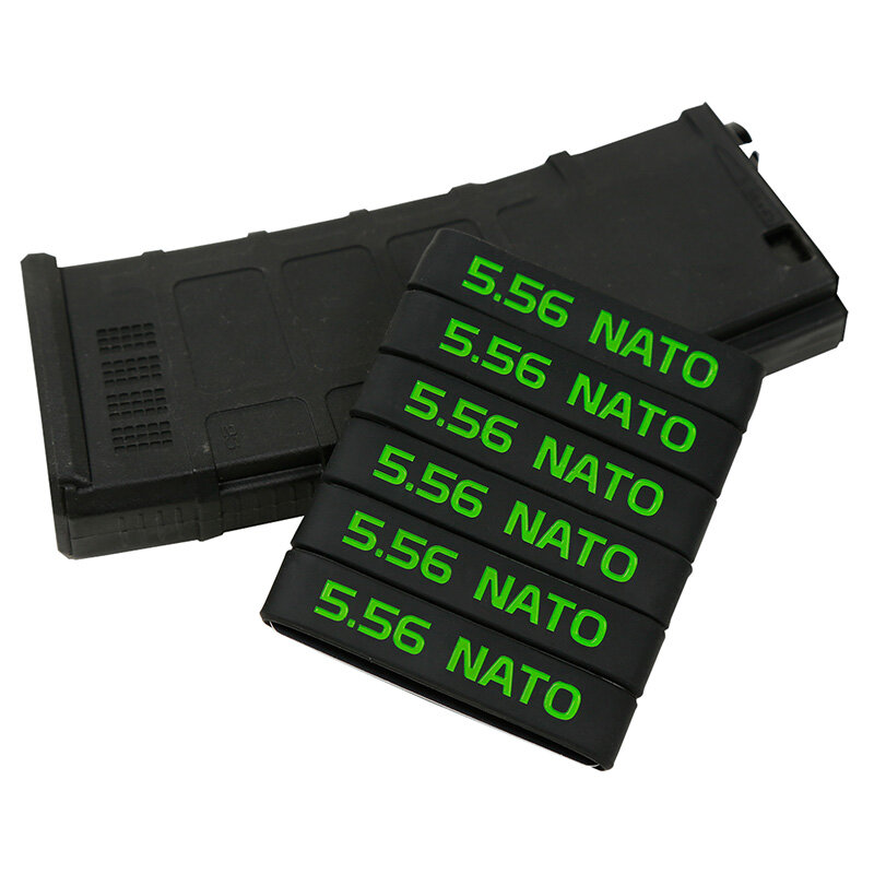 6 szt. Opaski do znakowania magazynka 7.62x39 5.56 Nato 7.62x51 22 LR do oznaczania gumki Muti-Colors wiele stylów