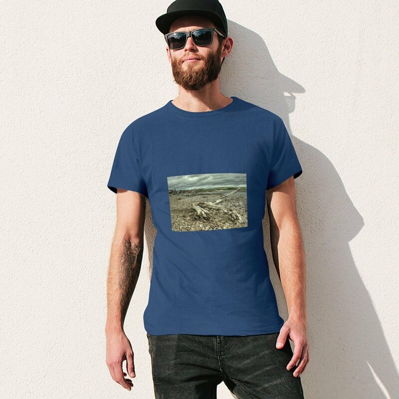 StoneFarm Driftwood camiseta grande para homens, roupas vintage, blusa, grande e alta