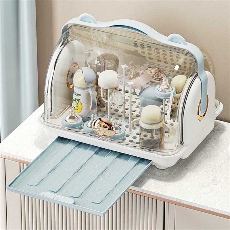 Boîte de rangement transparente pour bébé enceinte, outils de rangement pour ustensiles de bébé populaires, boîte de rangement pour biSantos durable, boîte à poussière de question innovante