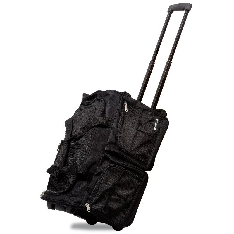 20-Inch Carry-On Rolling Duffle Bag - Black  backpacks