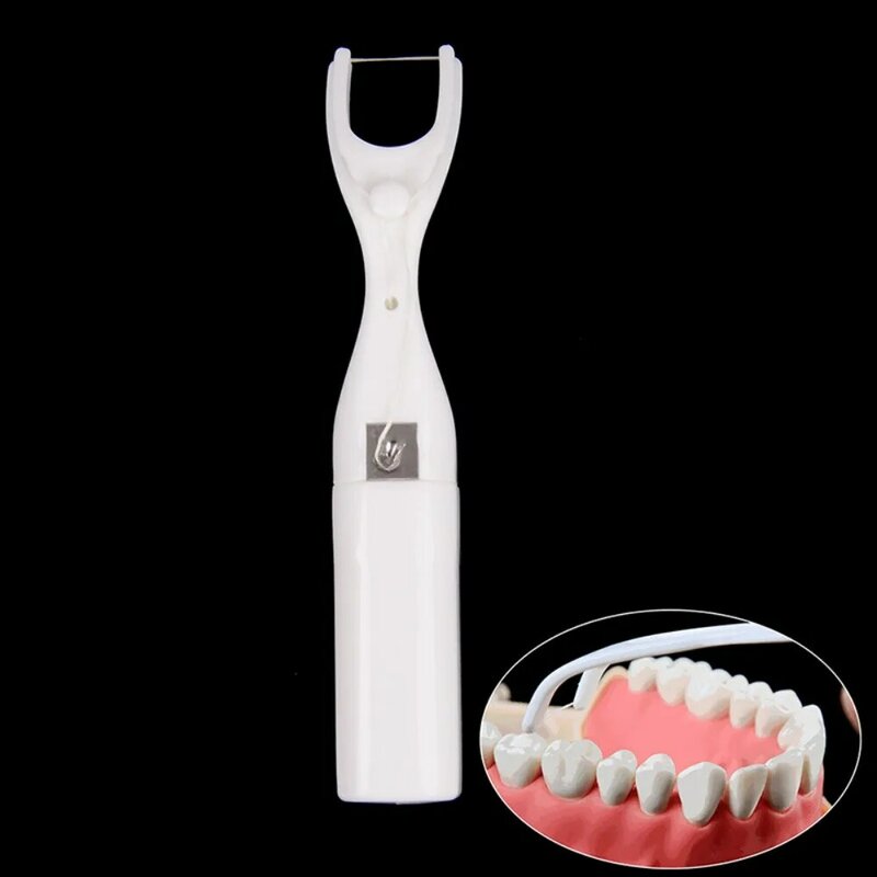 충치 방지 치실 홀더, 재사용 가능한 치실 랙, 성인 및 어린이용 유용한 치아 클리너