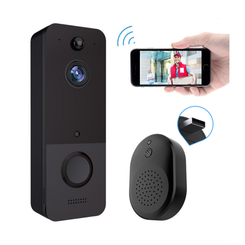 U8 Wireless Visual Doorbell Remote Monitoring Intelligent Intercom Electronic Cat Eye Free Cloud Storage Wide Angle Lens