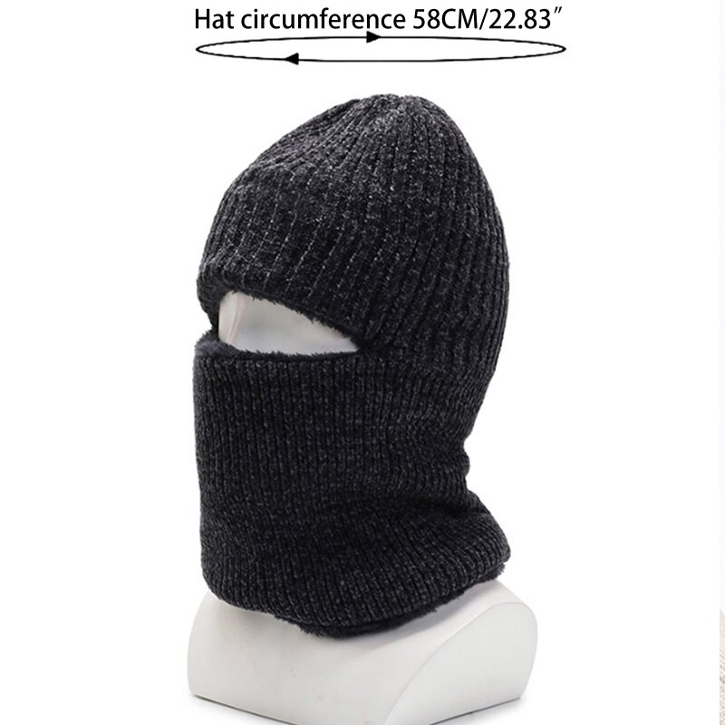 Cappello con cappuccio Sciarpa Inverno Cappelli lavorati a maglia Sciarpa unisex Fodera in pile Autunno inverno Beanie Sciarpa