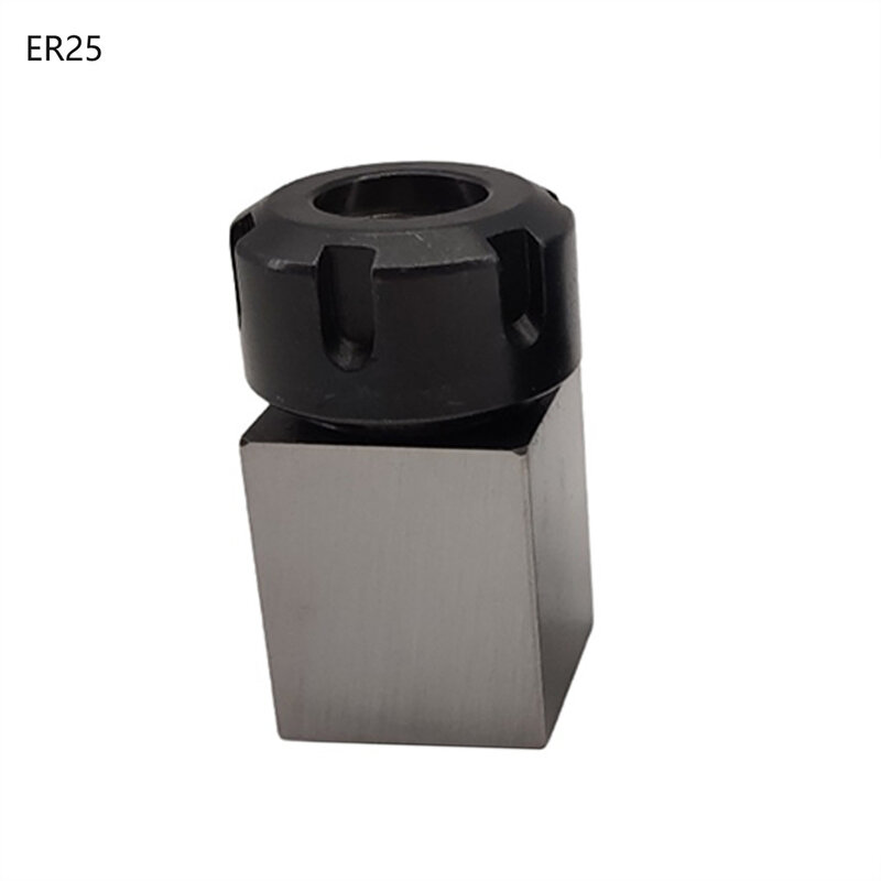Зажимной кронштейн квадратный патрон для обработки длинных деталей может использоваться Вертикальный Держатель Цанги ER25 ER32 совершенно новый