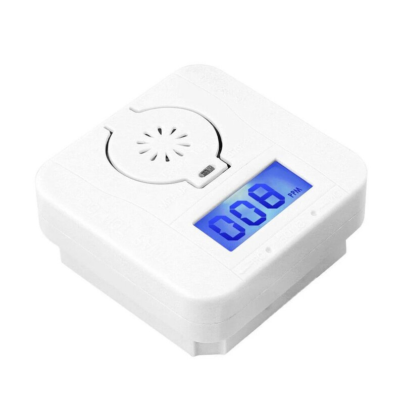New-Co Carbon Monoxide Smoke Detector Alarm Poisoning Gas Warning Sensor Security Poisoning Alarm Lcd Photoelectric Detectors