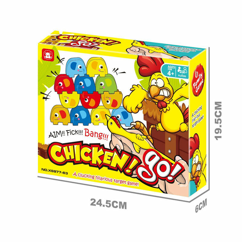 Funny Clucking Hilarious Target Board Game Finger Catapult Toy For 4+ Kids