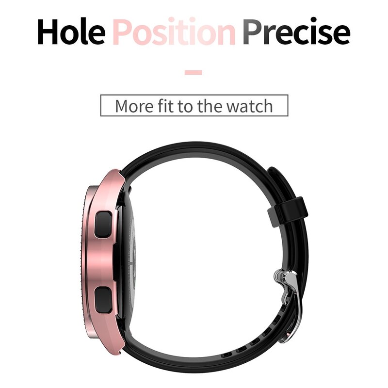 เคสป้องกันเพชรแฟชั่นสำหรับ Samsung Galaxy Watch 4 40มม. 44มม. กันชนผู้หญิง2ชิ้นกรอบน้ำหนักเบา