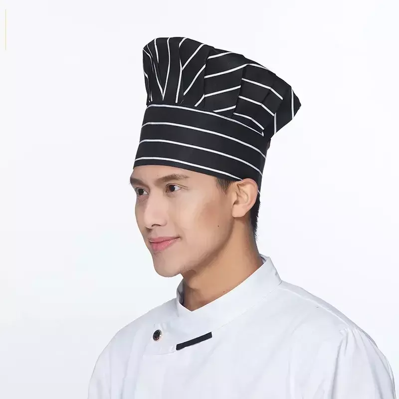 Topi memasak Hotel topi topi koki aksesoris dapur kafe memasak disesuaikan BBQ jamur katering layanan pelayan