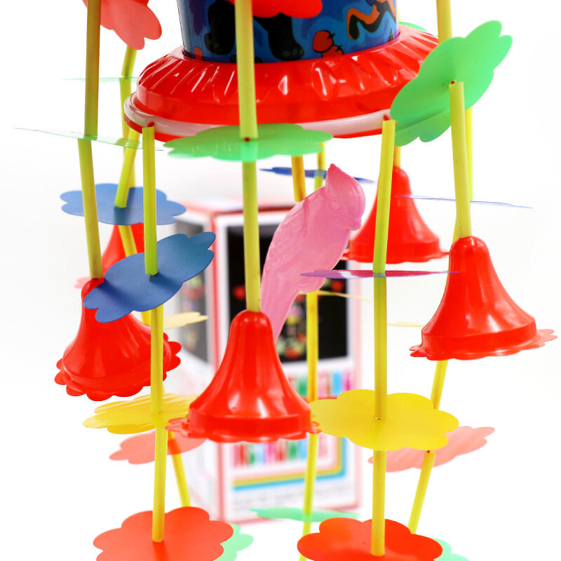35cm neue kreative pädagogische Spinning Spaß Spielzeug Cartoon Wind-up Windspiele Kinder Wind-up baumeln Klavier Haar Bar Spielzeug