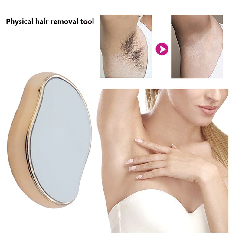 Crystal Hair Eraser Bleam Crystal depilator Magic bezbolesne złuszczanie narzędzie do usuwania włosów dla kobiet mężczyzn noga ramię powrót wielokrotnego użytku