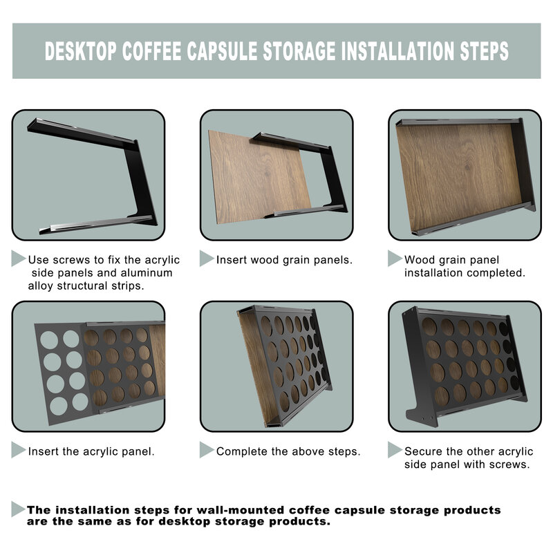 Evemodel-estante de almacenamiento para cápsulas de café, soporte organizador para k-cup, 24 Pod de capacidad, SN05