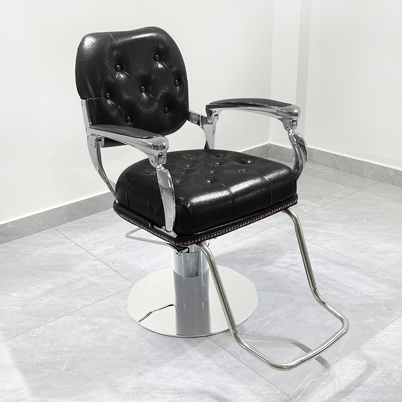 Cadeiras giratórias confortáveis do barbeiro para a composição da beleza, mobília do salão, Silla Facial, Giratoria, estilista, luxo
