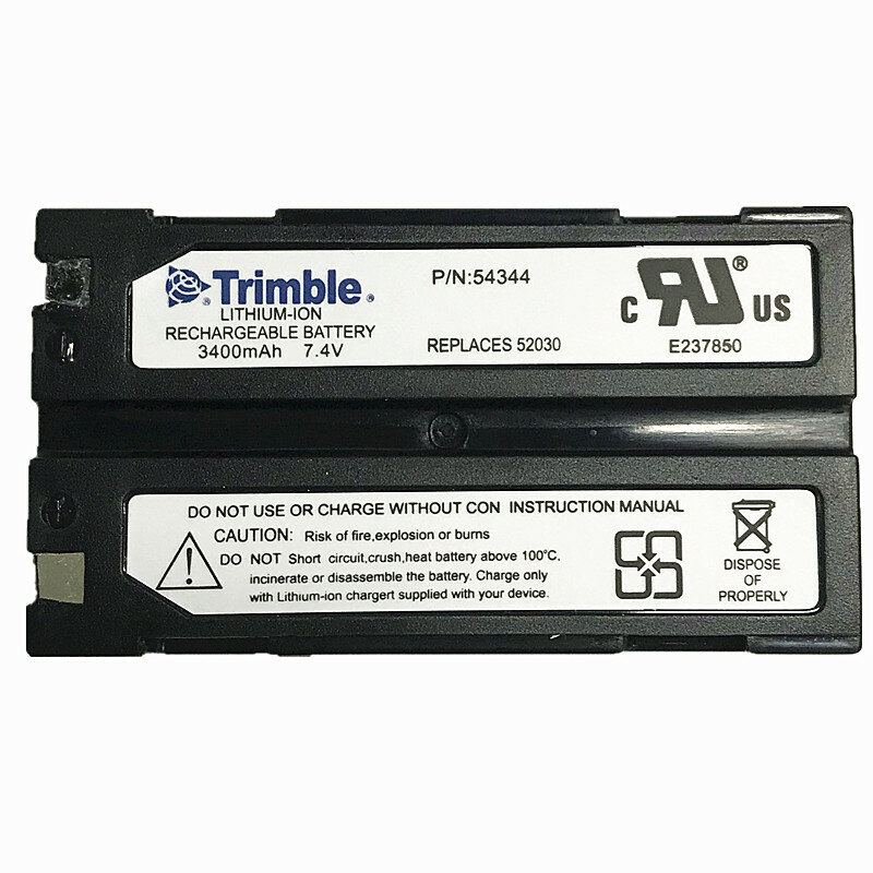 Batería de 3400mAh y 7,4 V Compatible con Trimble 54344, 2 piezas, para GPS, 5700, 5800, MT1000, R7, R8, instrumentos de vigilancia