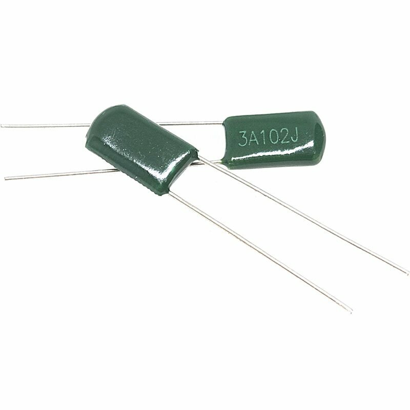 3A 50pcs Polyester film capacitor 1000V 1NF 1.5NF 2.2NF 2.7NF 3.3NF 4.7NF 10NF 3A102J 3A152J 3A222J 3A272J 3A332J 3A472J 3A103J