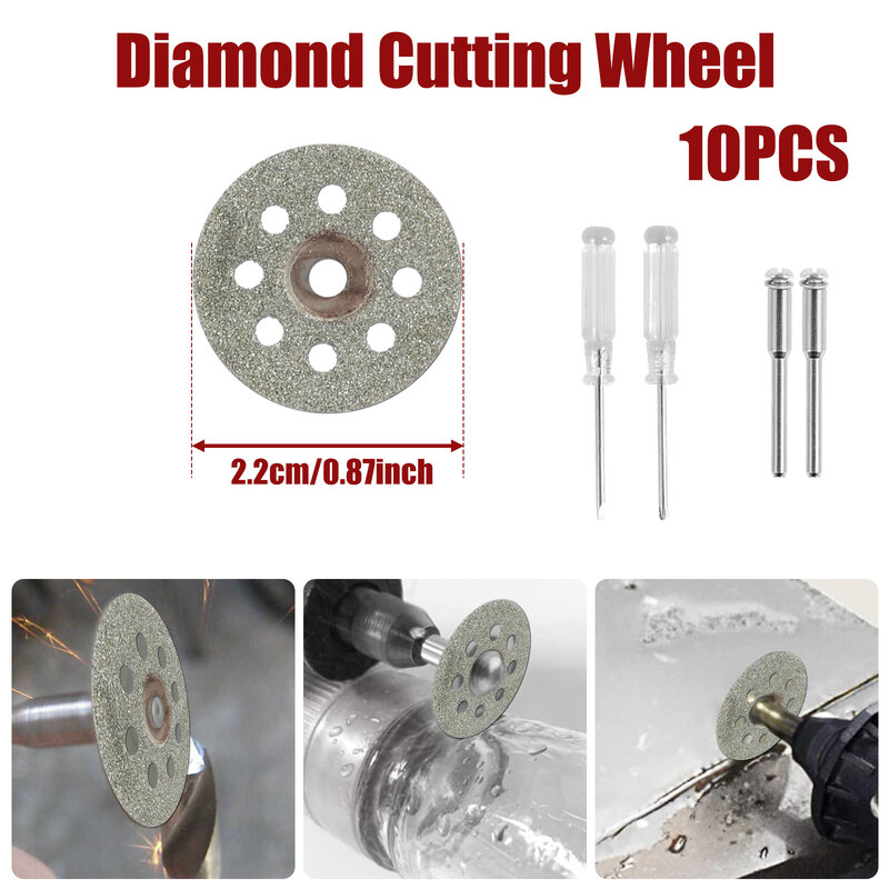 82Pcs Cutting Discs Wheel with 20 Resin Cut-Off Discs HSS Circular Saw Blade for Dremel Accessories Metal Cutting Rotary Tools
