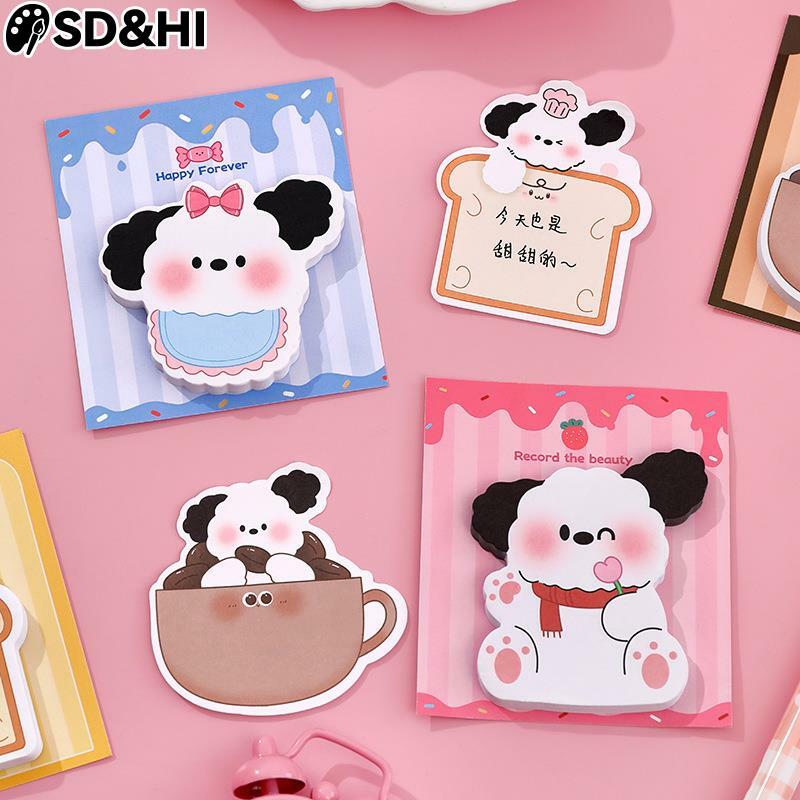 30Sheets Kawaii Dogs Memo Pads Student Stationery School Office Supplies Journal Planner Sticky Notes Memo Pad Bookmarks