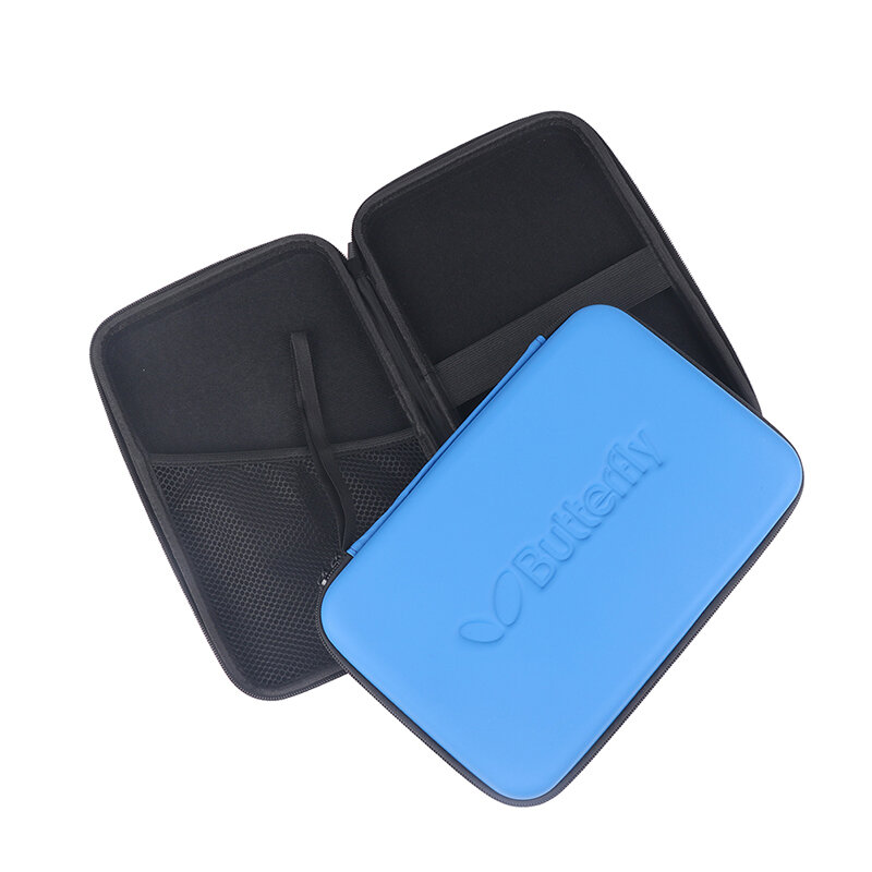 Borsa per racchette da ping pong borsa per racchetta a forma quadrata di alta qualità borsa rigida per racchetta sportiva portatile con cerniera