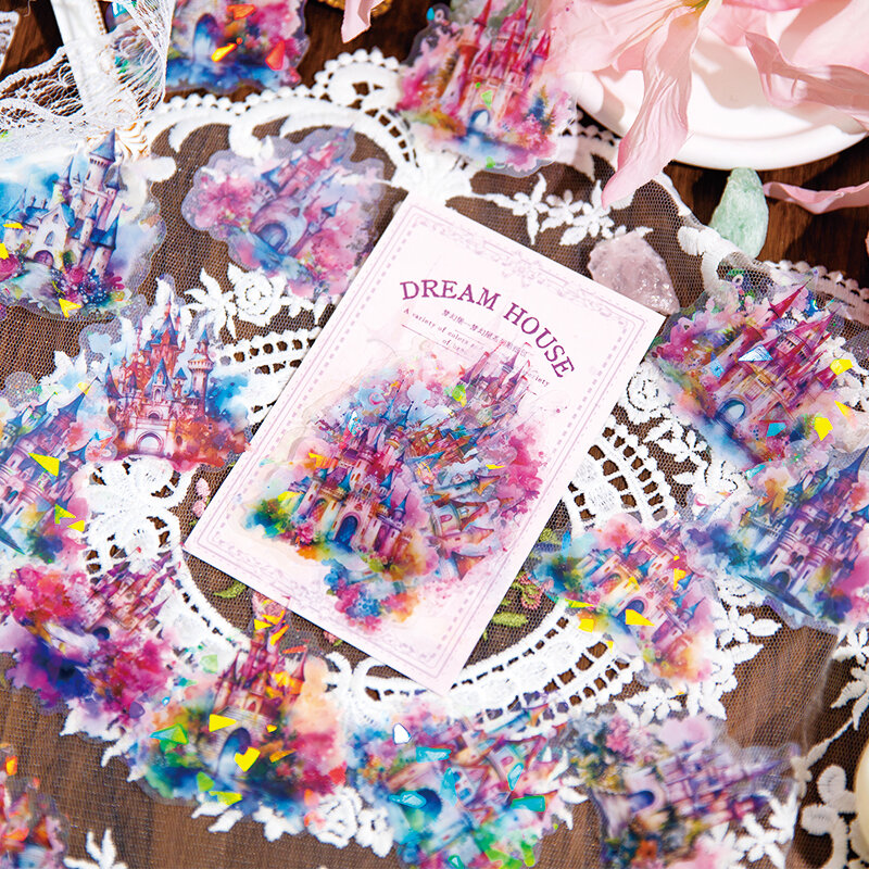 6packs/LOT Dream House series markers photo album decoration PET sticker