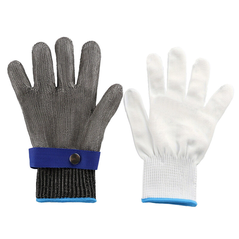 1 pcs Stainless Steel Mesh Glove, Level 9 Cut Resistance - Ideal for Cooking, Meat Cutting, Fishing, Gardening, Metalwork