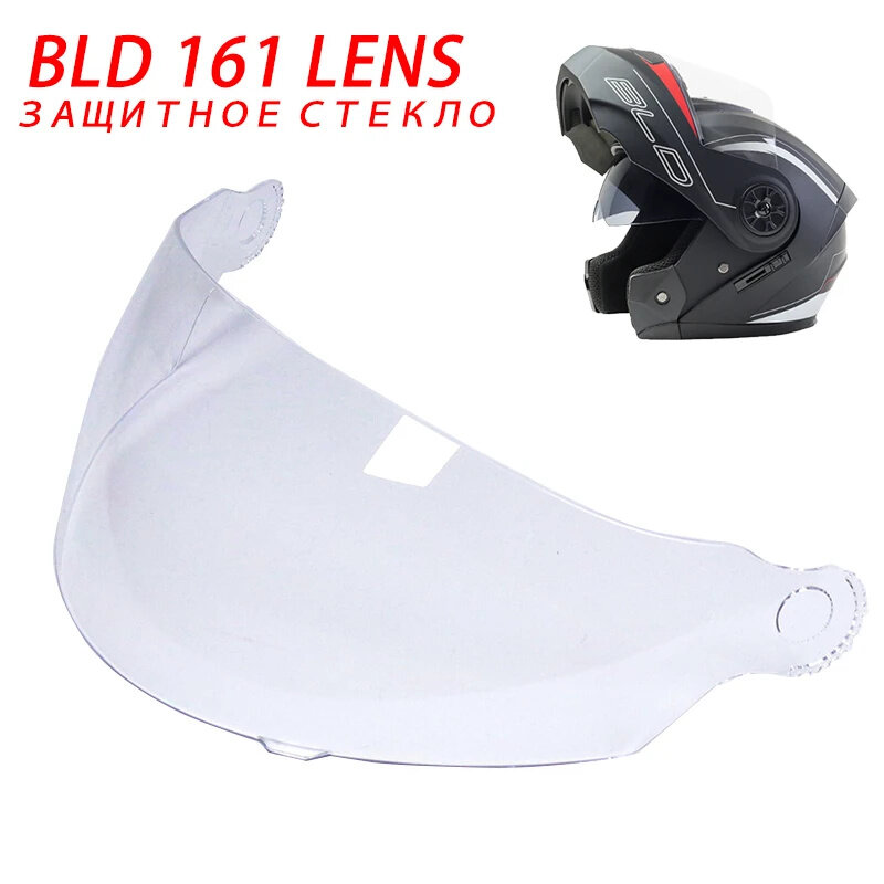 BLD 161 BLD708 lensa helm motor anti-kabut kualitas tinggi lensa helm motor aksesori motor tanda bahaya