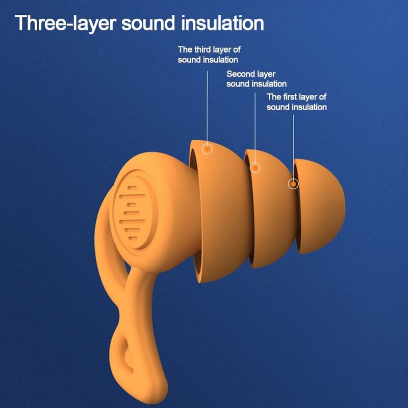 Bouchons d'oreille réutilisables en silicone pour les sports nautiques, la natation, la réduction du bruit, étanche, insonorisé, nouveau