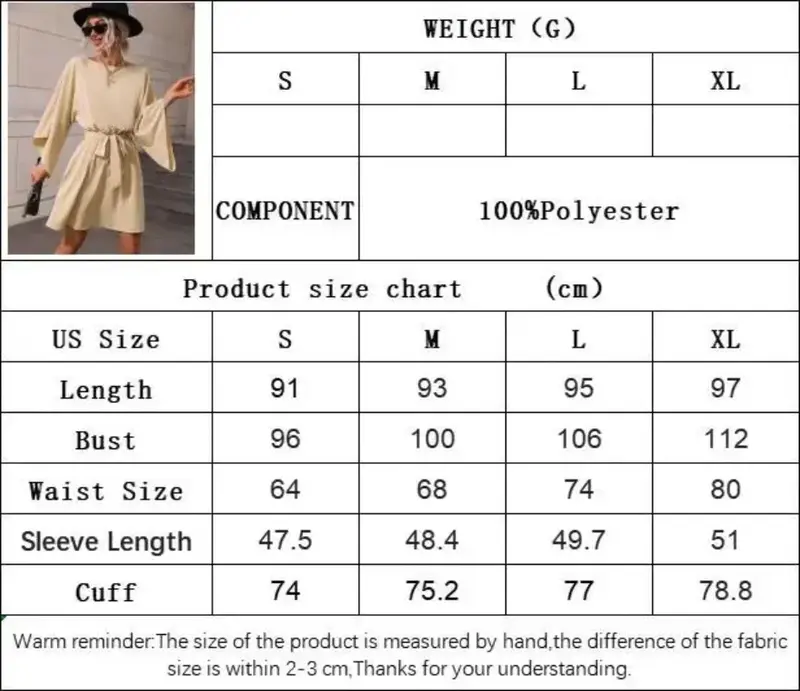 Robe pull à col rond et ceinture élastique pour femme, jupe courte, manches longues, tambour, anniversaire, tempérament, nouveau, YSQ49, 2024