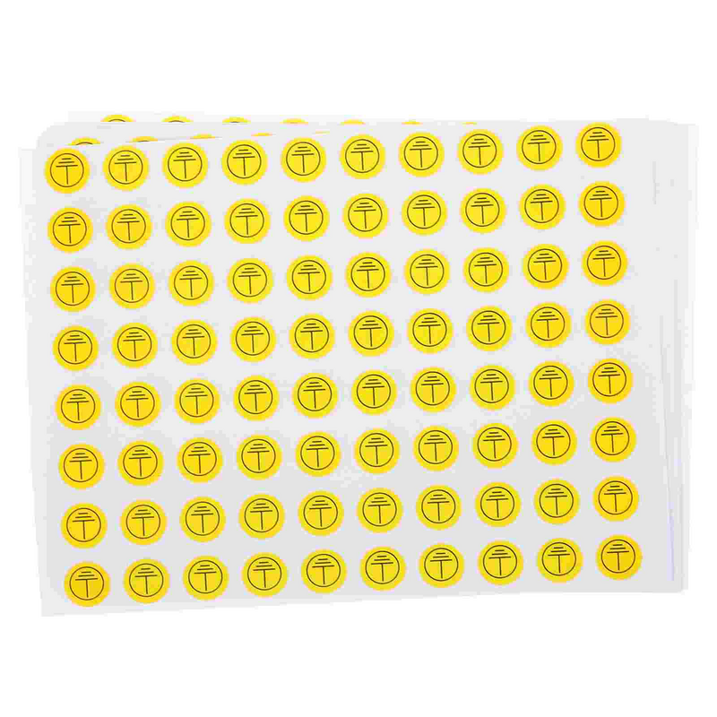 800 Stuks Aarde Aarding Bord Elektrische Paneellabels Waarschuwing Elektrische Apparaatsymbool Stickers