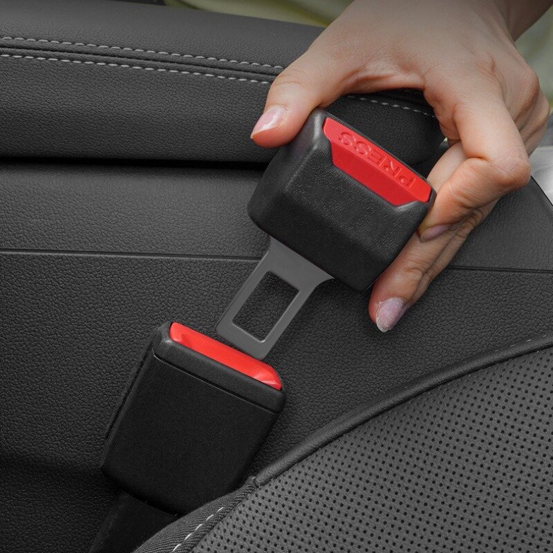 Clip de extensión para cinturón de seguridad de coche, 2 piezas, enchufe de bloqueo de seguridad, hebilla, extensor, convertidor, accesorios para asiento de bebé