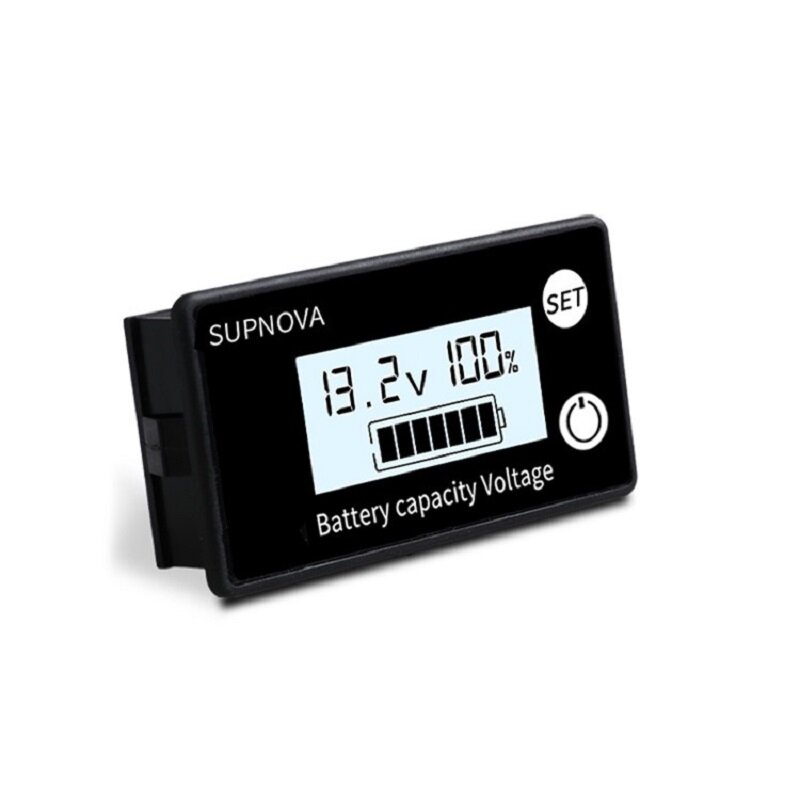 Dc 8V-100V Voltmeter 12V 24V 48V 72V Batterij Capaciteit Indicator Lood Zuur Lithium Lifepo4 Alarm Spanningsmeter Voor Auto Motorfiets