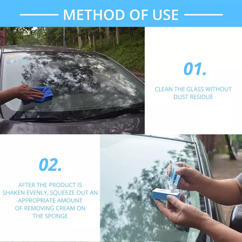 Auto Auto Glas Polieren Ent fetter Reiniger Ölfilm saubere Polier paste für Bad Fenster Windschutz scheibe Windschutz scheibe Waschmittel Werkzeug