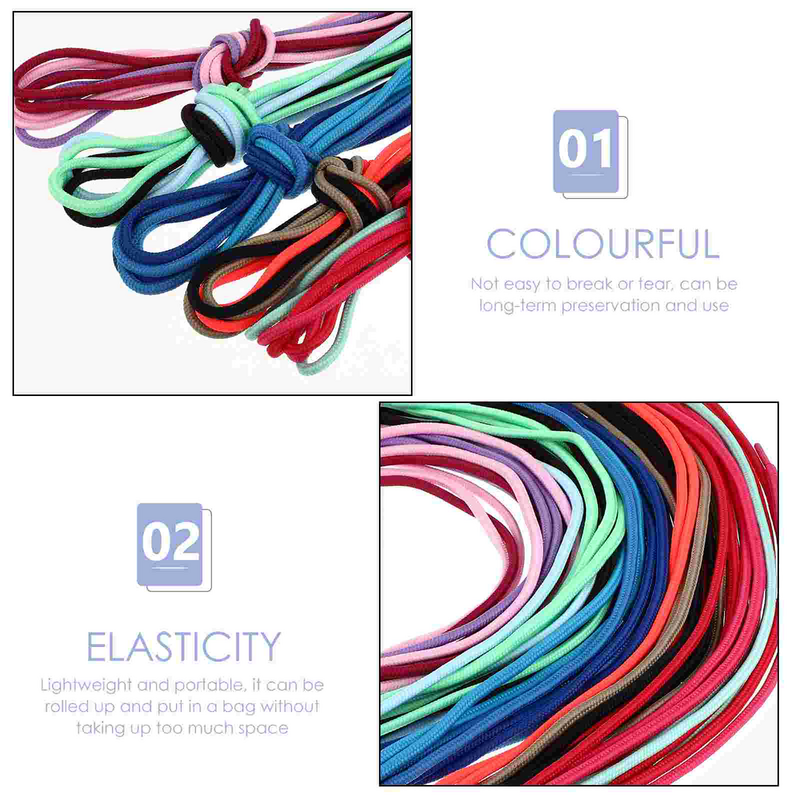 30pcs Round Colored Shoelaces Shoes Strings for