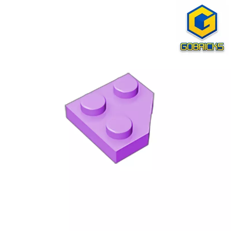 Gobricks-cuña de GDS-1503, placa de 2x2, esquina de corte, compatible con lego 26601, bloques de construcción educativos para niños, técnica