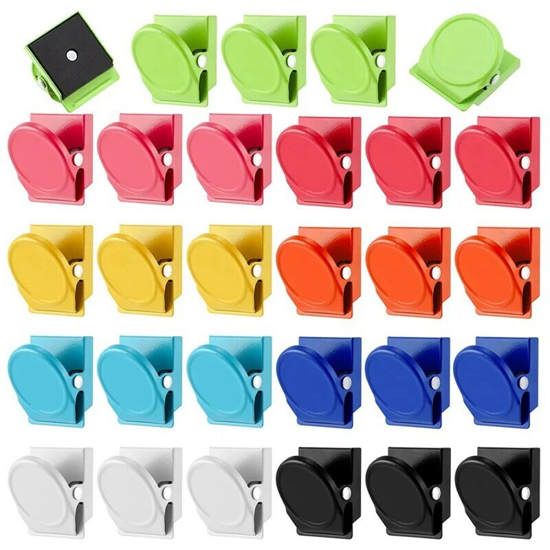 54 Pcs Refrigerator Magnets Clips Metal Heavy Duty Magnetic Clips Whiteboard Magnet Clip Locker Magnets Clips For Fridge