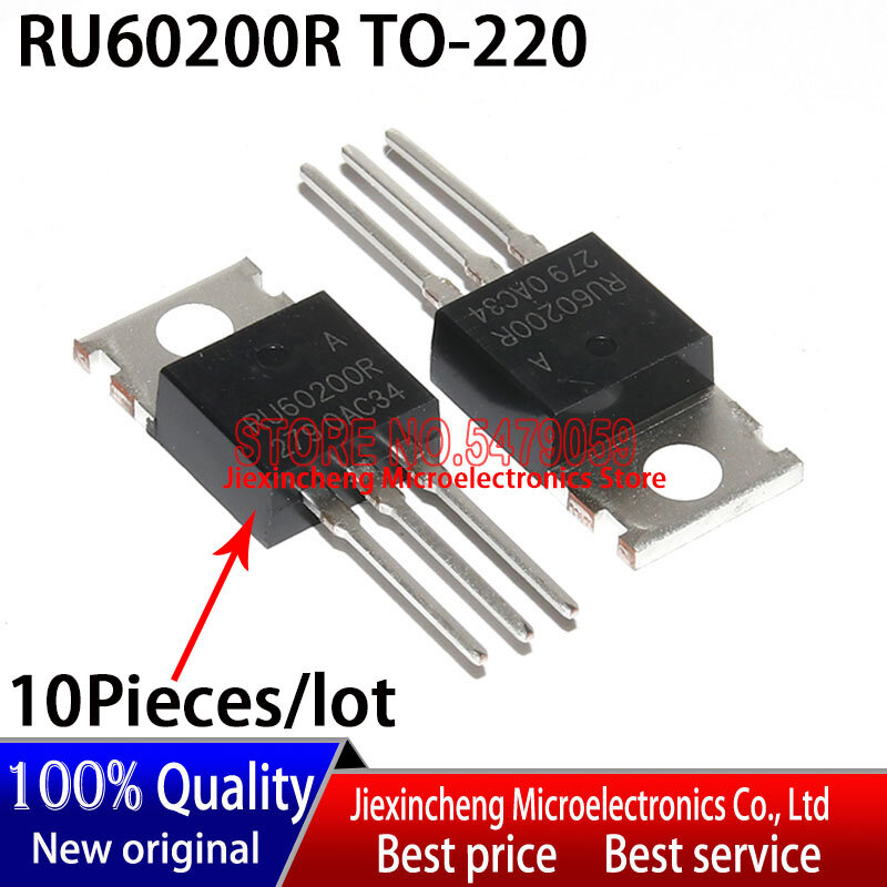10 piezas RU60200R RU60200 230A60V TO220 MOSFET nuevo original