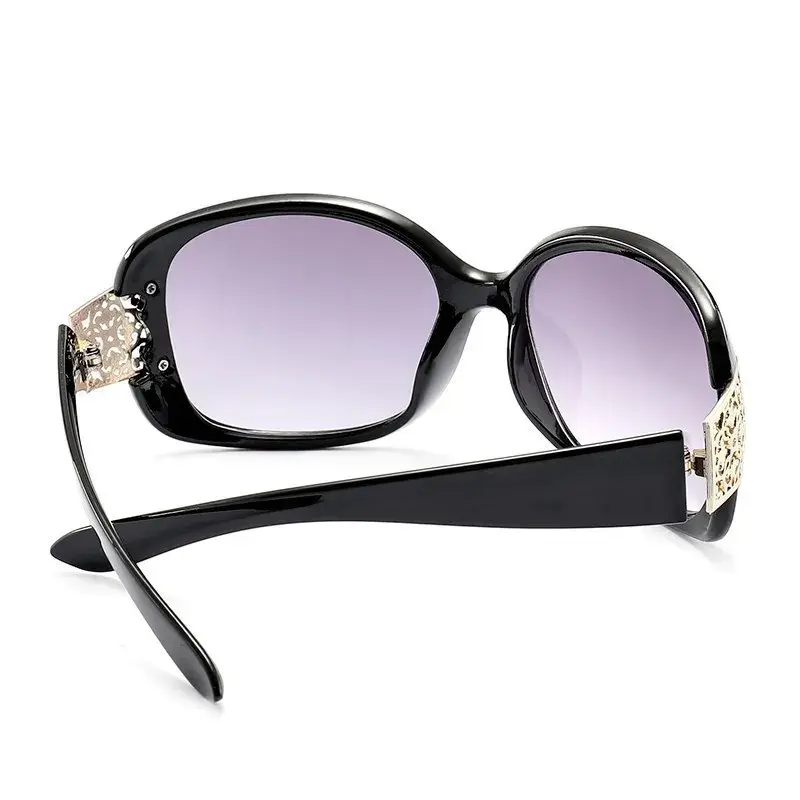 Óculos pretos grandes para homens e mulheres, óculos de sol com espelho grande, tamanho grande, feminino, moda feminina, designer de marca