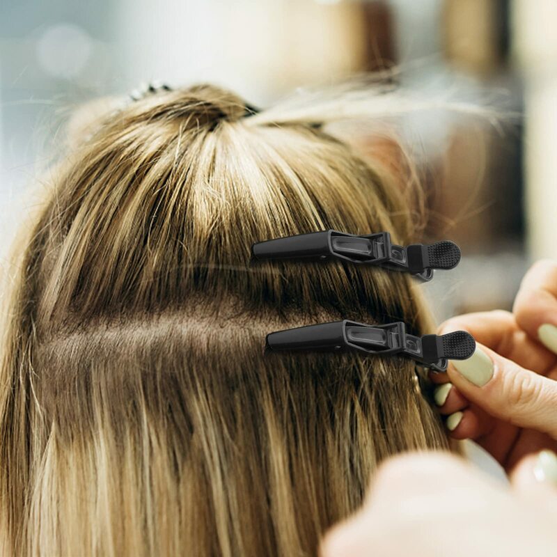 6 pz/lotto Clip di capelli di plastica tornante morsetti parrucchiere artiglio sezione coccodrillo Clip barbiere per lo Styling accessori salone