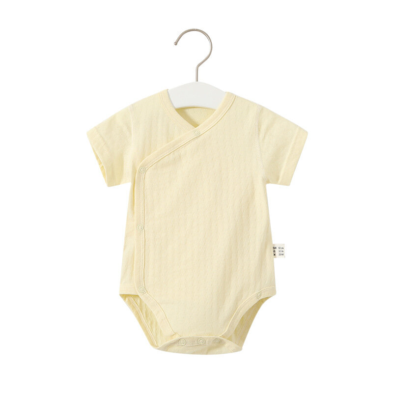 新生児用の水遊びプール,半袖の綿のボディスーツ,通気性と柔らかさ,2ユニット