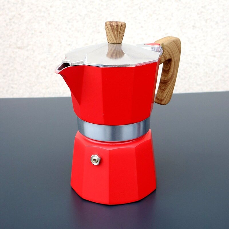 300ml 6 filiżanek Mocha ekspres do kawa Latte włoski Moka Espresso Percolator garnek do kawy aluminiowy Moka Caffettera