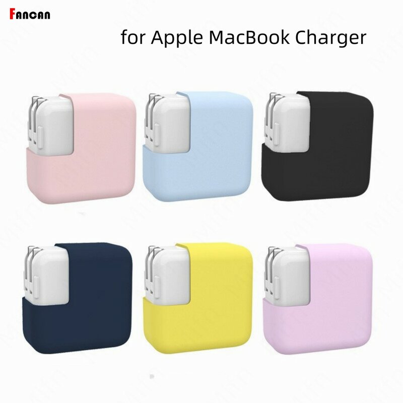 for Mac Book Pro 16 15 14 13 inch 2021 2020 2019 Laptop Power Supply Silicone Case for MacBook 96 87 85 67 61 60 35 30 29W Case