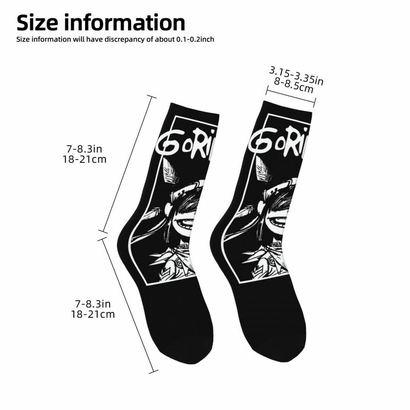 Классные носки с музыкальной группой Gorillaz, носки унисекс для скейтборда, походные счастливые носки с 3D принтом, уличный стиль, сумасшедшие носки