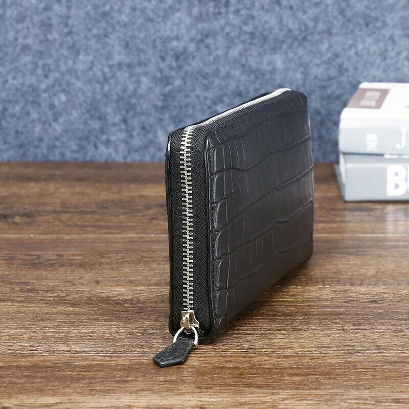 Borsa da uomo Misty modello coccodrillo con portafoglio lungo in vera pelle borsa Multi slot alla moda e borsa Mobile alla moda