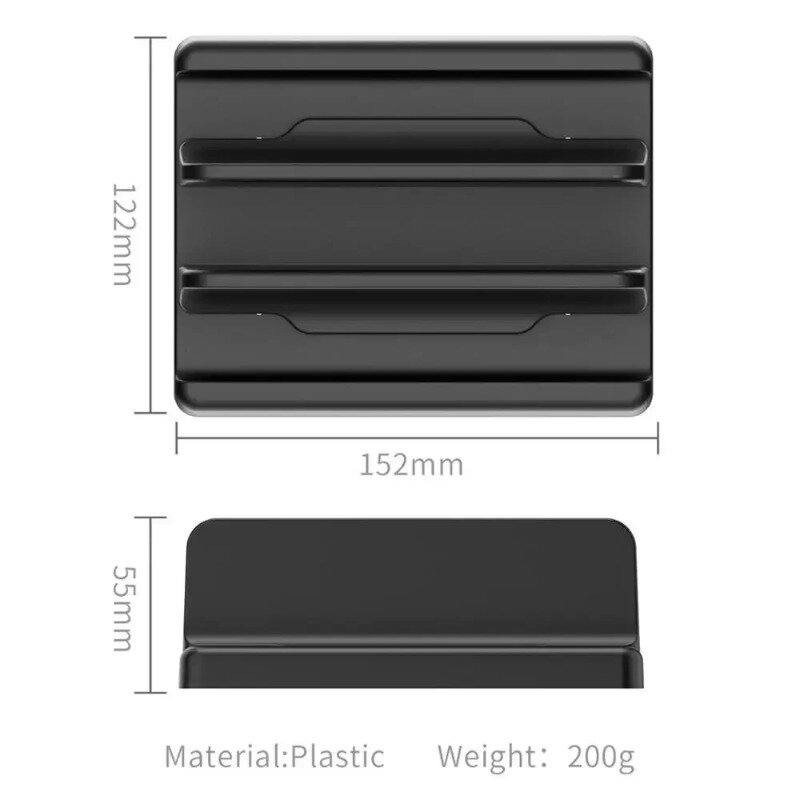 Vertikaler Laptop-Ständer halter aus Vaydeer-Kunststoff verstellbarer Desktop-Notebook-Dock platzsparend 3-in-1-Computerständer